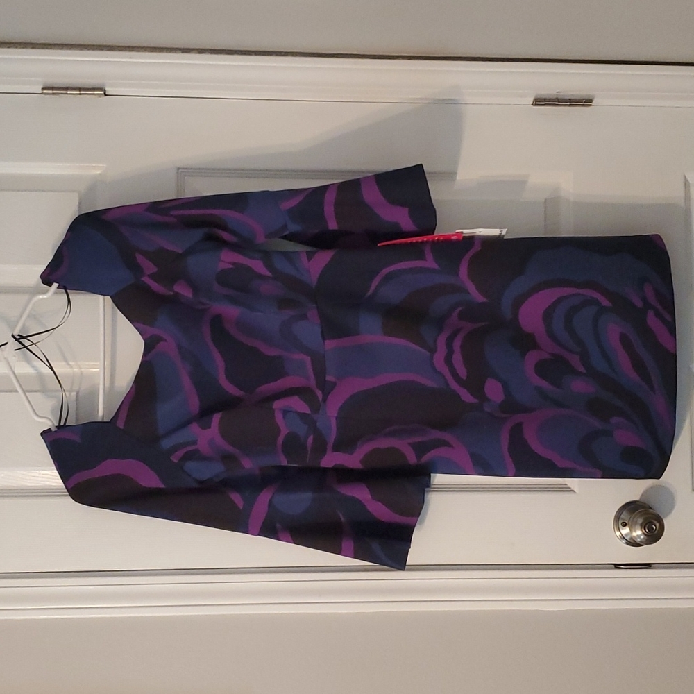 NWT Size 4 Purple/Blue/Black Trina Turk dress